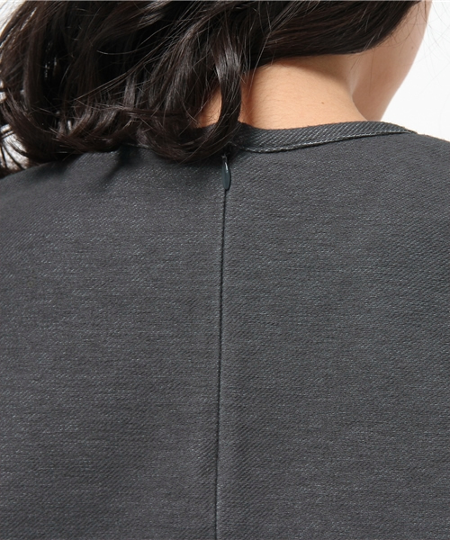 BEAMS LIGHTS Women's（ビームスライツ ウィメンズ）の「BEAMS LIGHTS / フリルインナーセット プルオーバー（Tシャツ/カットソー・レディース・チャコールグレー/ベージュ・36/38）」の11枚目の写真