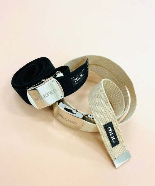 MILKFED.(ミルクフェド)の「MILKFED. GI BELT(ベルト・レディース・ブラック/ベージュ・ONE SIZE)」の12枚目の写真