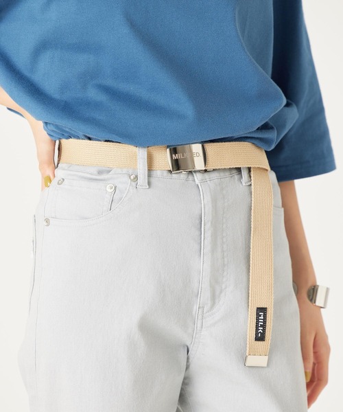 MILKFED.(ミルクフェド)の「MILKFED. GI BELT(ベルト・レディース・ブラック/ベージュ・ONE SIZE)」の17枚目の写真