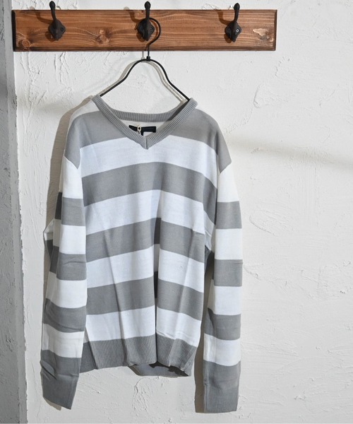 Burner（バーナー）の「【BURNER SELECT】カシミヤタッチVネックニット（ニット/セーター・メンズ・ブルー系その他/ネイビー/チャコールグレー/ブラック系その他/ブラウン/ホワイト/ブラック/ロイヤルブルー/マスタード/ワインレッド/グレー系その他・M/L/XL）」の5枚目の写真