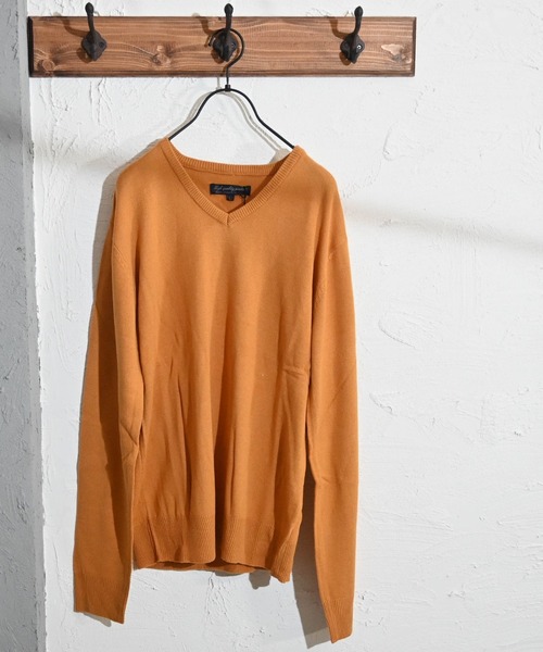 Burner（バーナー）の「【BURNER SELECT】カシミヤタッチVネックニット（ニット/セーター・メンズ・ブルー系その他/ネイビー/チャコールグレー/ブラック系その他/ブラウン/ホワイト/ブラック/ロイヤルブルー/マスタード/ワインレッド/グレー系その他・M/L/XL）」の10枚目の写真