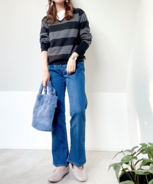 Burner（バーナー）の「【BURNER SELECT】カシミヤタッチVネックニット（ニット/セーター・メンズ・ブルー系その他/ネイビー/チャコールグレー/ブラック系その他/ブラウン/ホワイト/ブラック/ロイヤルブルー/マスタード/ワインレッド/グレー系その他・M/L/XL）」の16枚目の写真