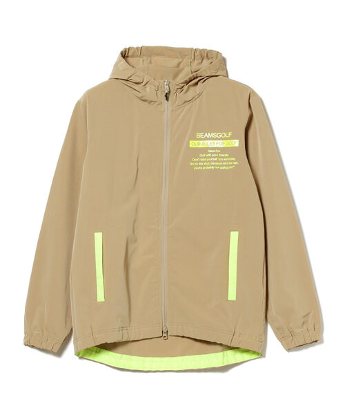 BEAMS GOLF ブライト フード ブルゾン S グレー BEAMS GOLF ORANGE