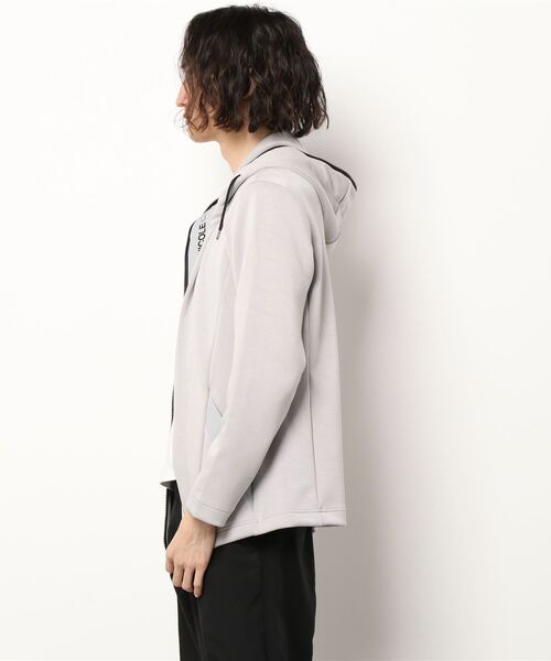 NICOLE CLUB FOR MEN（ニコルクラブフォーメン）の「ダンボールフルジップパーカ（パーカー・メンズ・ブラック/オフホワイト/シルバーグレー/ネイビー・MEDIUM/X-LARGE/LARGE）」の7枚目の写真