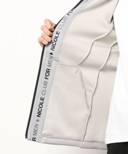 NICOLE CLUB FOR MEN（ニコルクラブフォーメン）の「ダンボールフルジップパーカ（パーカー・メンズ・ブラック/オフホワイト/シルバーグレー/ネイビー・MEDIUM/X-LARGE/LARGE）」の6枚目の写真