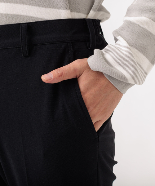 DESIGNWORKS(デザインワークス)の「【セットアップ対応】キャラメルハイテンションストレッチ パンツ(スラックス・メンズ・ブラック・44/46/48/50)」の6枚目の写真