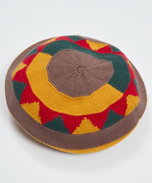 And A（アンドエー）の「AlexanderLeeChang アレキサンダーリーチャン / 5050 TAM 22 切り替えニットタム / AC052201（ニットキャップ/ビーニー・メンズ・イエロー/ブラック/ナチュラル・FREE）」の17枚目の写真