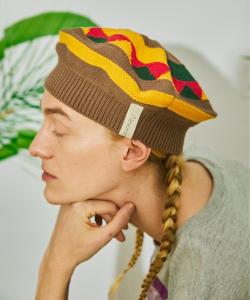 And A（アンドエー）の「AlexanderLeeChang アレキサンダーリーチャン / 5050 TAM 22 切り替えニットタム / AC052201（ニットキャップ/ビーニー・メンズ・イエロー/ブラック/ナチュラル・FREE）」の11枚目の写真