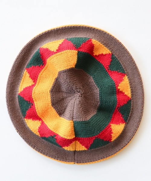 And A（アンドエー）の「AlexanderLeeChang アレキサンダーリーチャン / 5050 TAM 22 切り替えニットタム / AC052201（ニットキャップ/ビーニー・メンズ・イエロー/ブラック/ナチュラル・FREE）」の10枚目の写真