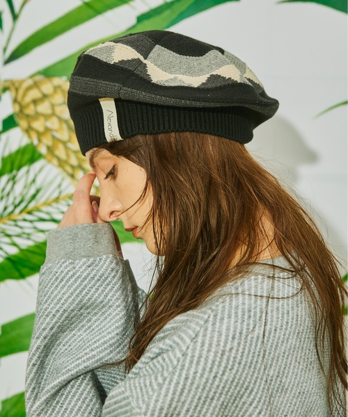 And A（アンドエー）の「AlexanderLeeChang アレキサンダーリーチャン / 5050 TAM 22 切り替えニットタム / AC052201（ニットキャップ/ビーニー・メンズ・イエロー/ブラック/ナチュラル・FREE）」の5枚目の写真