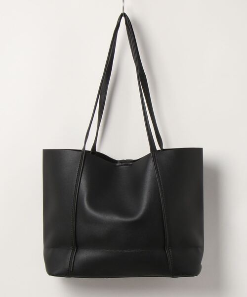 florist（フローリスト）の「【A4対応】PUレザーシンプルトートバッグ/ショルダーバッグ（トートバッグ・レディース・ベージュ/ブラウン/ブラック・FREE）」の12枚目の写真