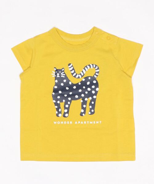 Wonder apartment(ワンダーアパートメント)の「天竺ヒョウTシャツ(Tシャツ/カットソー・キッズ・ホワイト/パープル/イエロー・130cm/90cm/100cm/120cm/80cm/110cm)」の3枚目の写真