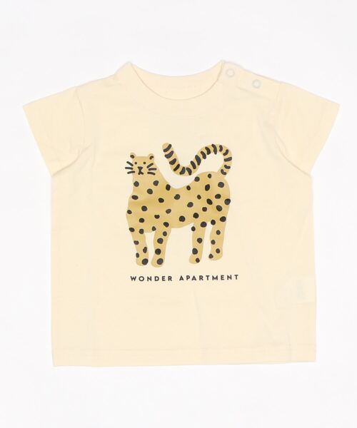 Wonder apartment(ワンダーアパートメント)の「天竺ヒョウTシャツ(Tシャツ/カットソー・キッズ・ホワイト/パープル/イエロー・130cm/90cm/100cm/120cm/80cm/110cm)」の17枚目の写真