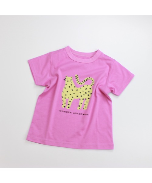 Wonder apartment(ワンダーアパートメント)の「天竺ヒョウTシャツ(Tシャツ/カットソー・キッズ・ホワイト/パープル/イエロー・130cm/90cm/100cm/120cm/80cm/110cm)」の8枚目の写真