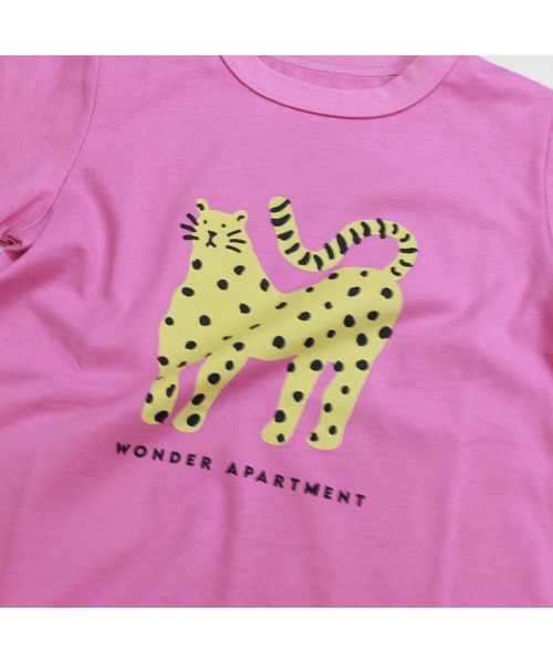 Wonder apartment(ワンダーアパートメント)の「天竺ヒョウTシャツ(Tシャツ/カットソー・キッズ・ホワイト/パープル/イエロー・130cm/90cm/100cm/120cm/80cm/110cm)」の9枚目の写真