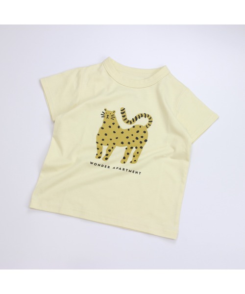 Wonder apartment(ワンダーアパートメント)の「天竺ヒョウTシャツ(Tシャツ/カットソー・キッズ・ホワイト/パープル/イエロー・130cm/90cm/100cm/120cm/80cm/110cm)」の11枚目の写真