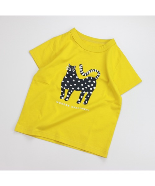 Wonder apartment(ワンダーアパートメント)の「天竺ヒョウTシャツ(Tシャツ/カットソー・キッズ・ホワイト/パープル/イエロー・130cm/90cm/100cm/120cm/80cm/110cm)」の14枚目の写真