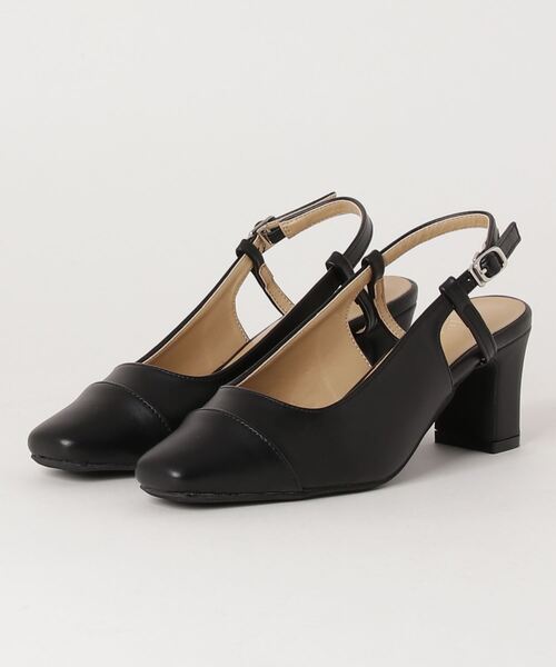 minia（ミニア）の「minia / バックストラップコンビパンプス（パンプス・レディース・ブラック/ベージュ/アイボリー/グレー系その他・LL/M/L/S）」の3枚目の写真