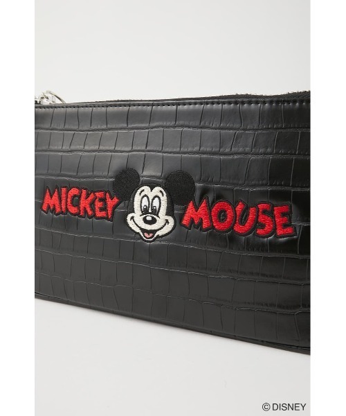 Disney SERIES CREATED by MUS(ディズニーシリーズクリエイテッドバイエムユーエス)の「MD MICKEY EMBROIDERY バッグ(ハンドバッグ・レディース・ブラック/ブラウン・FREE)」の11枚目の写真
