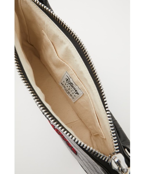 Disney SERIES CREATED by MUS(ディズニーシリーズクリエイテッドバイエムユーエス)の「MD MICKEY EMBROIDERY バッグ(ハンドバッグ・レディース・ブラック/ブラウン・FREE)」の3枚目の写真