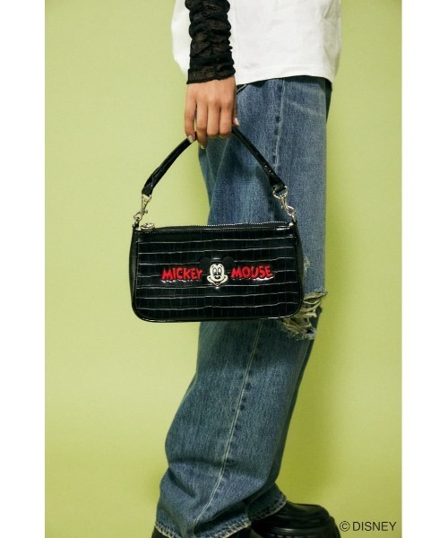Disney SERIES CREATED by MUS(ディズニーシリーズクリエイテッドバイエムユーエス)の「MD MICKEY EMBROIDERY バッグ(ハンドバッグ・レディース・ブラック/ブラウン・FREE)」の9枚目の写真