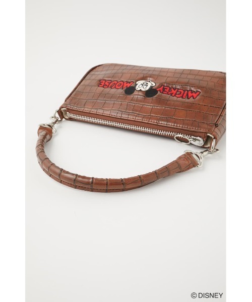 Disney SERIES CREATED by MUS(ディズニーシリーズクリエイテッドバイエムユーエス)の「MD MICKEY EMBROIDERY バッグ(ハンドバッグ・レディース・ブラック/ブラウン・FREE)」の4枚目の写真