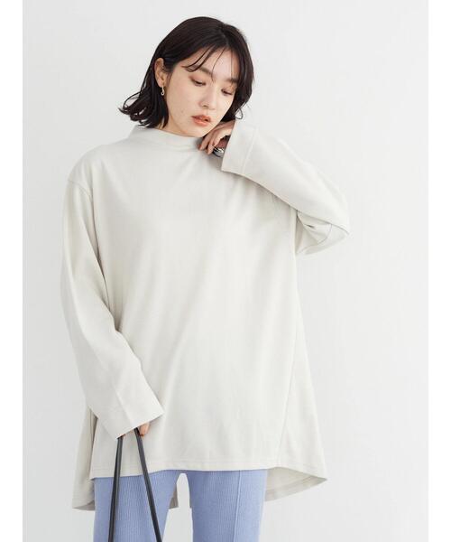 Green Parks(グリーンパークス)の「後ろスリットフレアチュニック(Tシャツ/カットソー・レディース・ブラック/グリーン/グレイッシュベージュ・FREE)」の20枚目の写真