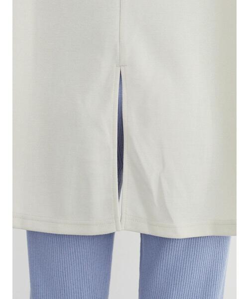 Green Parks(グリーンパークス)の「後ろスリットフレアチュニック(Tシャツ/カットソー・レディース・ブラック/グリーン/グレイッシュベージュ・FREE)」の12枚目の写真