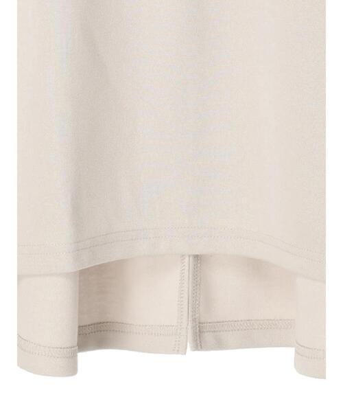Green Parks(グリーンパークス)の「後ろスリットフレアチュニック(Tシャツ/カットソー・レディース・ブラック/グリーン/グレイッシュベージュ・FREE)」の5枚目の写真