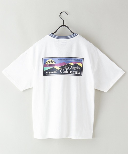 OUTDOOR PRODUCTS APPAREL（アウトドアプロダクツアパレル）の「USAコットン　リブライン　バックプリントTシャツ　ビッグシルエット（Tシャツ/カットソー・レディース・ホワイト/ネイビー/ブラウン/ブラック・FREE）」の14枚目の写真