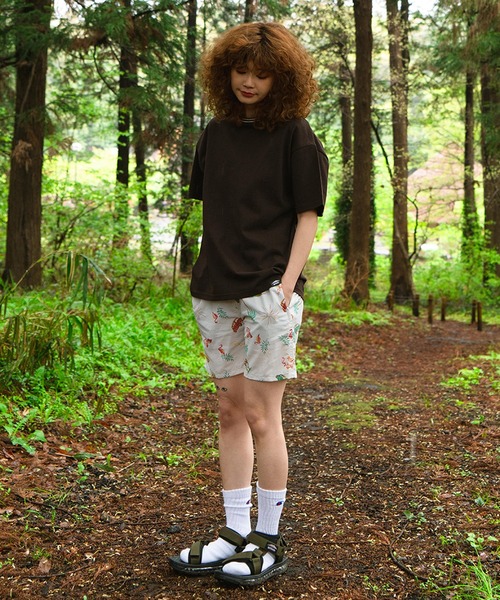 OUTDOOR PRODUCTS APPAREL（アウトドアプロダクツアパレル）の「USAコットン　リブライン　バックプリントTシャツ　ビッグシルエット（Tシャツ/カットソー・レディース・ホワイト/ネイビー/ブラウン/ブラック・FREE）」の6枚目の写真