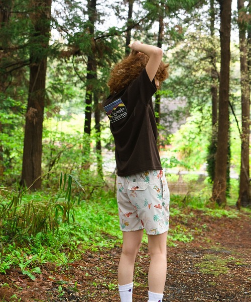 OUTDOOR PRODUCTS APPAREL（アウトドアプロダクツアパレル）の「USAコットン　リブライン　バックプリントTシャツ　ビッグシルエット（Tシャツ/カットソー・レディース・ホワイト/ネイビー/ブラウン/ブラック・FREE）」の8枚目の写真