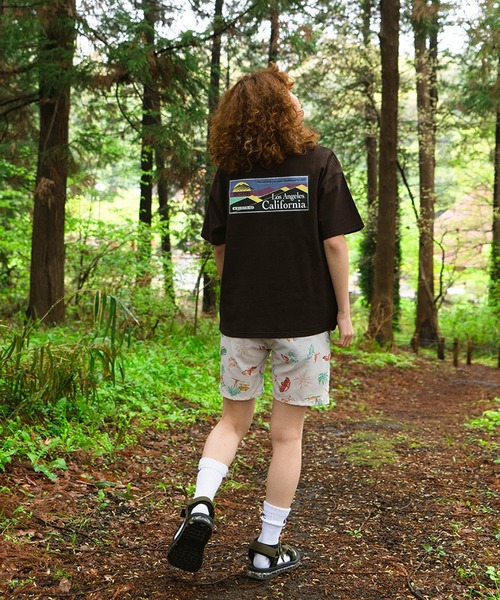 OUTDOOR PRODUCTS APPAREL（アウトドアプロダクツアパレル）の「USAコットン　リブライン　バックプリントTシャツ　ビッグシルエット（Tシャツ/カットソー・レディース・ホワイト/ネイビー/ブラウン/ブラック・FREE）」の7枚目の写真