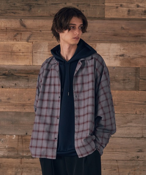 DOOPZ（ドープス）の「ドルマンスリーブシャツ（シャツ/ブラウス・メンズ・グレー/ベージュ・SMALL/MEDIUM/LARGE）」の12枚目の写真