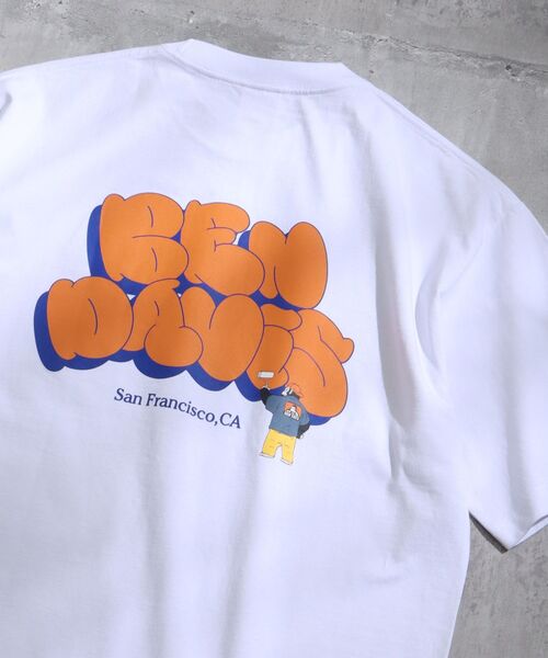 BEN DAVIS（ベンデイビス）の「【BEN DAVIS(ベンデイビス)】BUBBLE LOGO TEE / バブル グラフィックロゴ Tシャツ（Tシャツ/カットソー・メンズ・ホワイト/ブラック/レッド/イエロー/グリーン系その他・MEDIUM/LARGE/X-LARGE）」の2枚目の写真