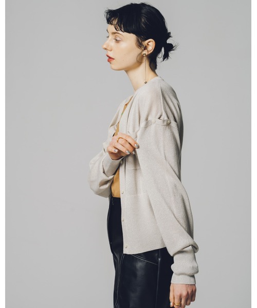 led.tokyo（レッドトウキョウ）の「【led.tokyo】シャイニー2WAYカーディガン（ニット/セーター・レディース・ネイビー/シルバー/ブルー・M）」の19枚目の写真