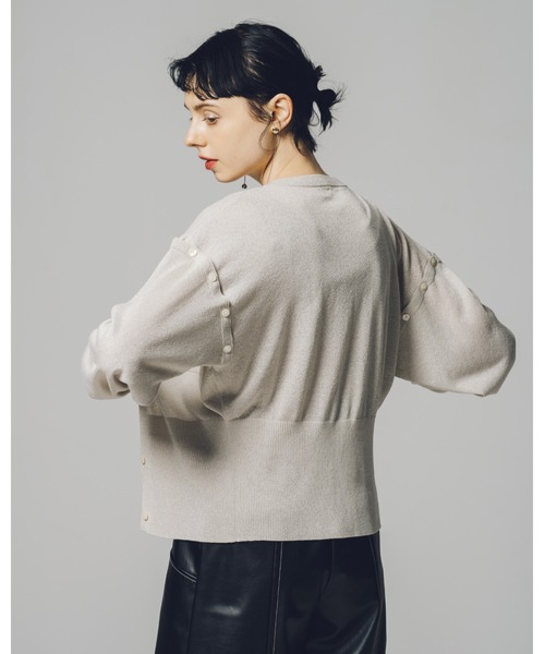 led.tokyo（レッドトウキョウ）の「【led.tokyo】シャイニー2WAYカーディガン（ニット/セーター・レディース・ネイビー/シルバー/ブルー・M）」の20枚目の写真