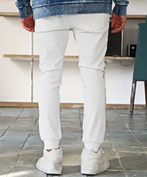 LUXSTYLE（ラグスタイル）の「スーパーストレッチジョガーパンツ（その他パンツ・メンズ・ホワイト/ブラック/ベージュ/ネイビー・L/M）」の5枚目の写真