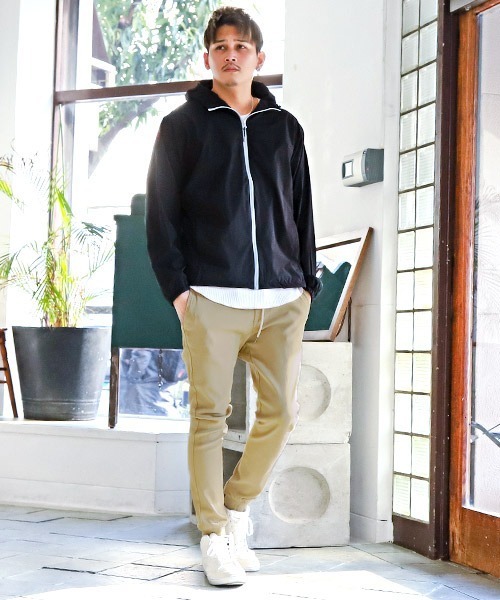 LUXSTYLE（ラグスタイル）の「スーパーストレッチジョガーパンツ（その他パンツ・メンズ・ホワイト/ブラック/ベージュ/ネイビー・L/M）」の9枚目の写真