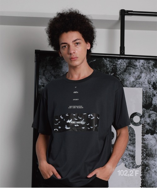 A DEGREE FAHRENHEIT（エーディグリーファーレンハイ）の「【ユニセックス商品】GodMessenger オーバーサイズT（Tシャツ/カットソー・メンズ・ホワイト/ブラック/グレー・SMALL/MEDIUM/LARGE）」の3枚目の写真