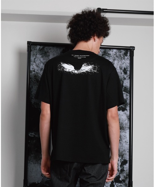 A DEGREE FAHRENHEIT（エーディグリーファーレンハイ）の「【ユニセックス商品】GodMessenger オーバーサイズT（Tシャツ/カットソー・メンズ・ホワイト/ブラック/グレー・SMALL/MEDIUM/LARGE）」の2枚目の写真