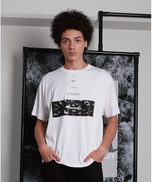 A DEGREE FAHRENHEIT（エーディグリーファーレンハイ）の「【ユニセックス商品】GodMessenger オーバーサイズT（Tシャツ/カットソー・メンズ・ホワイト/ブラック/グレー・SMALL/MEDIUM/LARGE）」の19枚目の写真