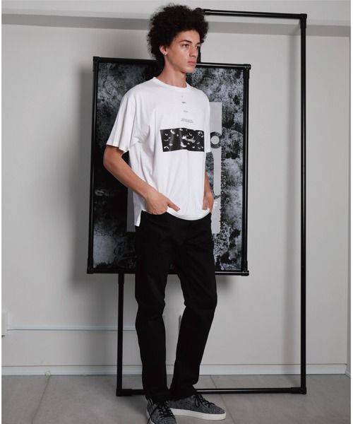 A DEGREE FAHRENHEIT（エーディグリーファーレンハイ）の「【ユニセックス商品】GodMessenger オーバーサイズT（Tシャツ/カットソー・メンズ・ホワイト/ブラック/グレー・SMALL/MEDIUM/LARGE）」の22枚目の写真