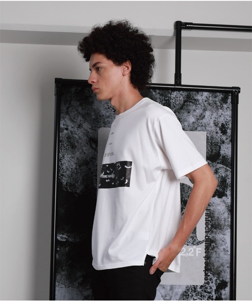 A DEGREE FAHRENHEIT（エーディグリーファーレンハイ）の「【ユニセックス商品】GodMessenger オーバーサイズT（Tシャツ/カットソー・メンズ・ホワイト/ブラック/グレー・SMALL/MEDIUM/LARGE）」の20枚目の写真