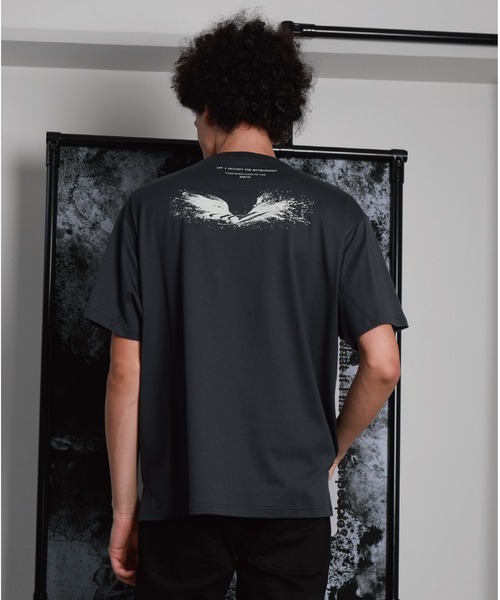 A DEGREE FAHRENHEIT（エーディグリーファーレンハイ）の「【ユニセックス商品】GodMessenger オーバーサイズT（Tシャツ/カットソー・メンズ・ホワイト/ブラック/グレー・SMALL/MEDIUM/LARGE）」の9枚目の写真