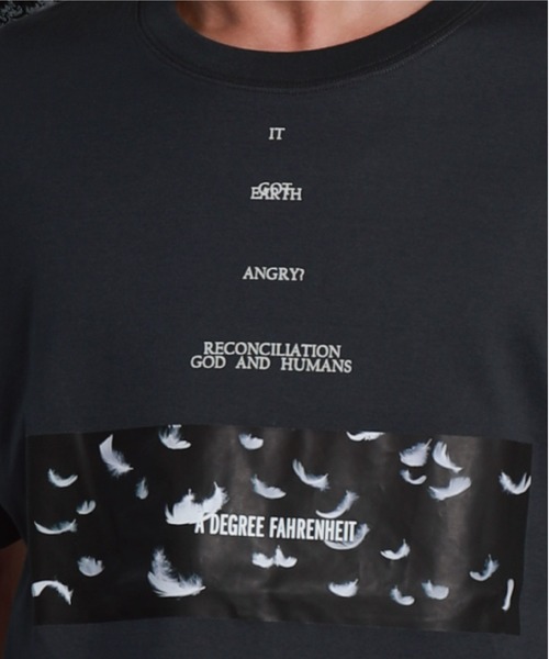 A DEGREE FAHRENHEIT（エーディグリーファーレンハイ）の「【ユニセックス商品】GodMessenger オーバーサイズT（Tシャツ/カットソー・メンズ・ホワイト/ブラック/グレー・SMALL/MEDIUM/LARGE）」の14枚目の写真
