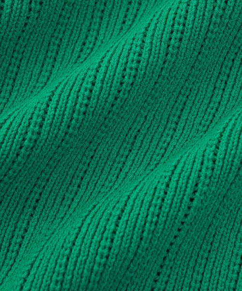 VICTIM（ヴィクティム）の「VICTIM ヴィクティム / MESH KNIT CARDIGAN / VTM-22-N-007（カーディガン/ボレロ・メンズ・オフホワイト/グリーン/ダークネイビー・M/L）」の9枚目の写真