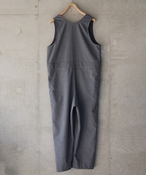 sneeuw(スニュウ)の「ストライプmixオールインワン(サロペット/オーバーオール・レディース・ブラック/グレー・ONESIZE)」の6枚目の写真