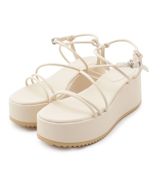 ESPERANZA（エスペランサ）の「◆【厚底／ストラップ／安定感】多重ストラップシャークソール厚底サンダル（サンダル・レディース・ブラック/オレンジ/グリーン/アイボリー・LL/S/M/L）」の11枚目の写真