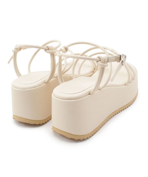 ESPERANZA（エスペランサ）の「◆【厚底／ストラップ／安定感】多重ストラップシャークソール厚底サンダル（サンダル・レディース・ブラック/オレンジ/グリーン/アイボリー・LL/S/M/L）」の13枚目の写真